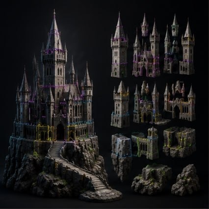 Castle model kit security visual